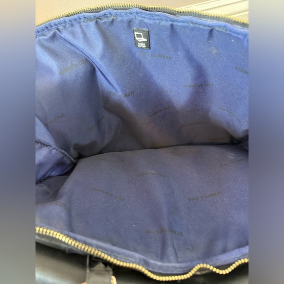 KENNETH COLE Leather Laptop Crossbody Briefcase w/Flap, Unisex (Fixer-Upper) - Picture 13 of 15